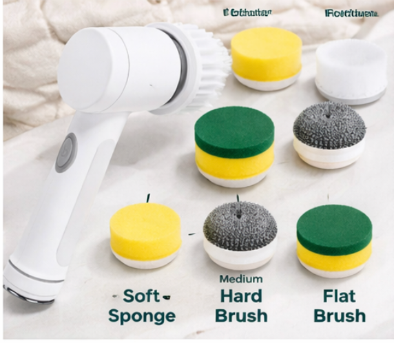 Cordless Electric Spin Scrubber – Effortless Deep Cleaning